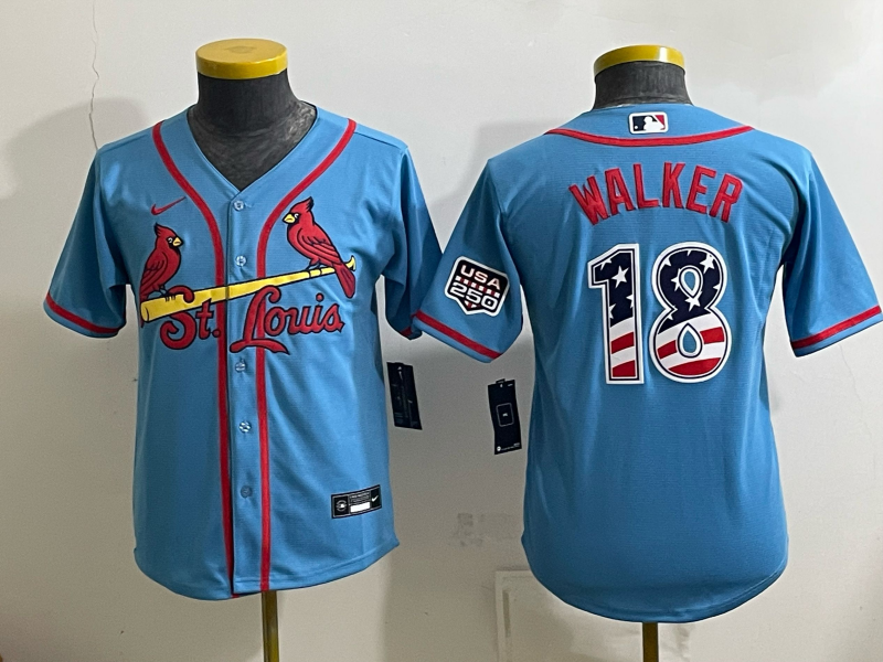 Youth 2026 St.Louis Cardinals #18 Walker blue Nike MLB Jersey 0903003